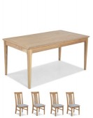Hayman Oak 160cm Dining Table and 6 Chairs
