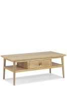 Skiena Oak Coffee Table With Drawer