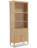 Skiena Oak Large Bookcase With  Doors