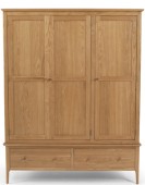 Kassay Oak Triple Wardrobe