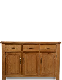 Barham Oak Large 3 Door, 3 Drawer Sideboard