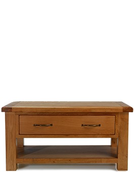 Barham Oak Coffee Table with 2 Drawers