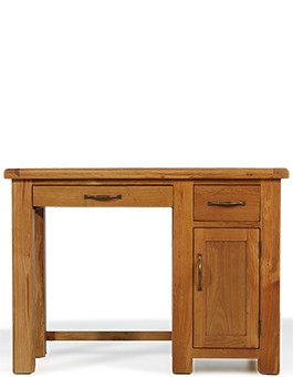 Barham Oak Single Pedestal Computer Desk