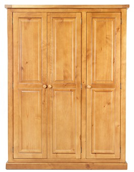 Devon Pine Triple Wardrobe