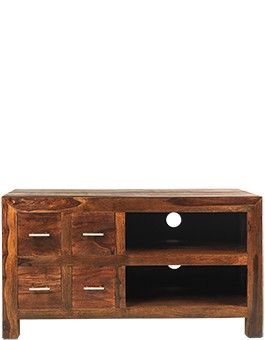 Cube Sheesham TV Cabinet