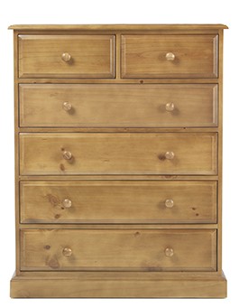 Essentials Pine 6 Drawer Chest of Drawers