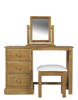 Essentials Pine Dressing Table Set