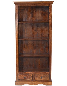 Jali Sheesham Tall Square Bookcase