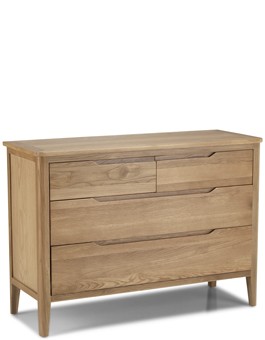 Kutaz Oak 4 Drawer Wide  Chest