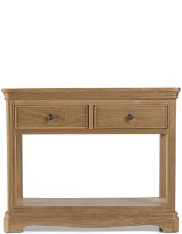 Kilmar Natural Oak Living & Dining Console Table 2 Drawers