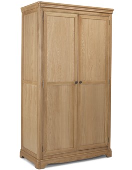 Kilmar Natural Oak Bedroom Full Hanging Double Wardrobe