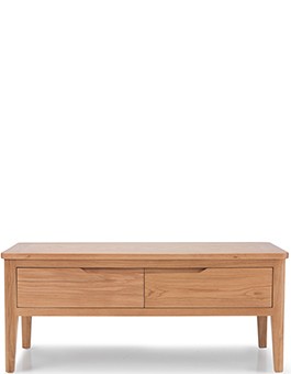 Eklund Oak Coffee Table with 4 Drawers