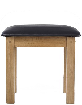Rustic Oak Dressing Table Stool
