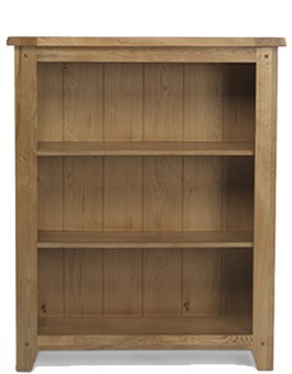Rustic Oak Low Bookcase