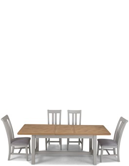 Aldington Painted Ext Dining Table with 4 Chairs