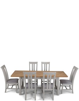 Aldington Painted Ext Dining Table with 6 Chairs