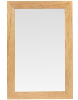 Cube Oak Small Mirror
