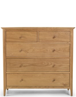 Kassay Oak 2 over 3 Chest of Drawers