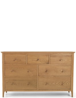 Kassay Oak 3 over 4 Chest of Drawers