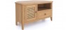 Halmstad Natural Oak Corner TV Unit