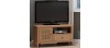 Halmstad Natural Oak Corner TV Unit