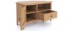 Halmstad Natural Oak Corner TV Unit