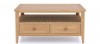 Halmstad Natural Oak 2 drawer Coffee Table