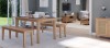 Halmstad Natural Oak Extending Dining Table