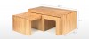 Cube Solid Oak Long John Nest Coffee Table Dimensions