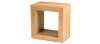 Cube Solid Oak 1 Hole Cube Angle