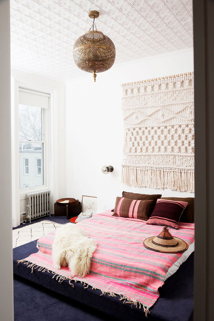 bohemian style bedroom