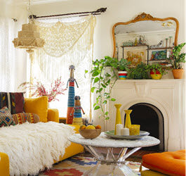 Bohemian style interiors